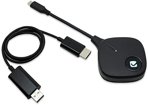 USB-C ל- HDMI ערכת מארח אלחוטי, משדר USB-C מקלט HDMI 10M/30ft. למחשב נייד, טלפון | תומך ב- AirPlay,
